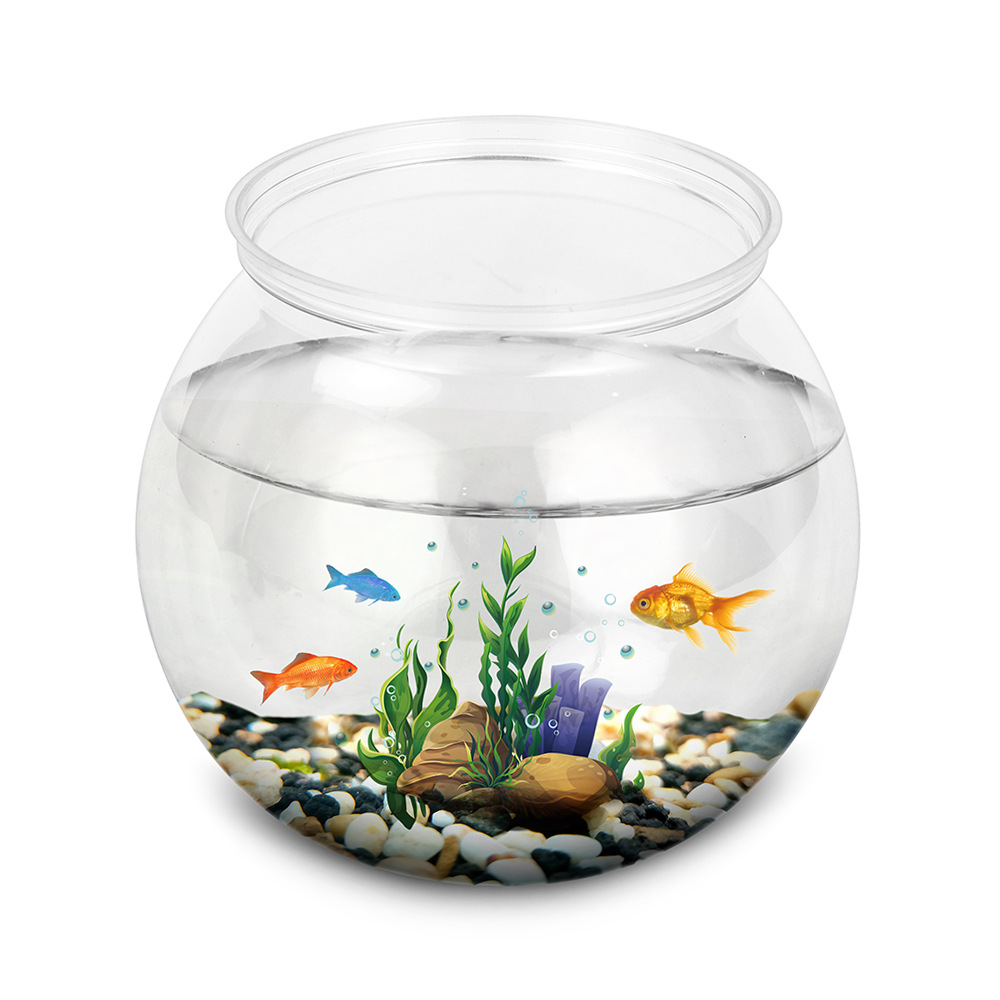 Betta Fish Tank - Tanque de peixes plástico durável redondo