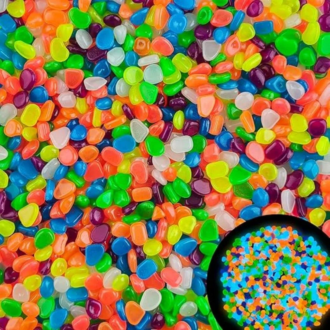 Fish Tank Gravel - 500 peças seixos de jardim que
