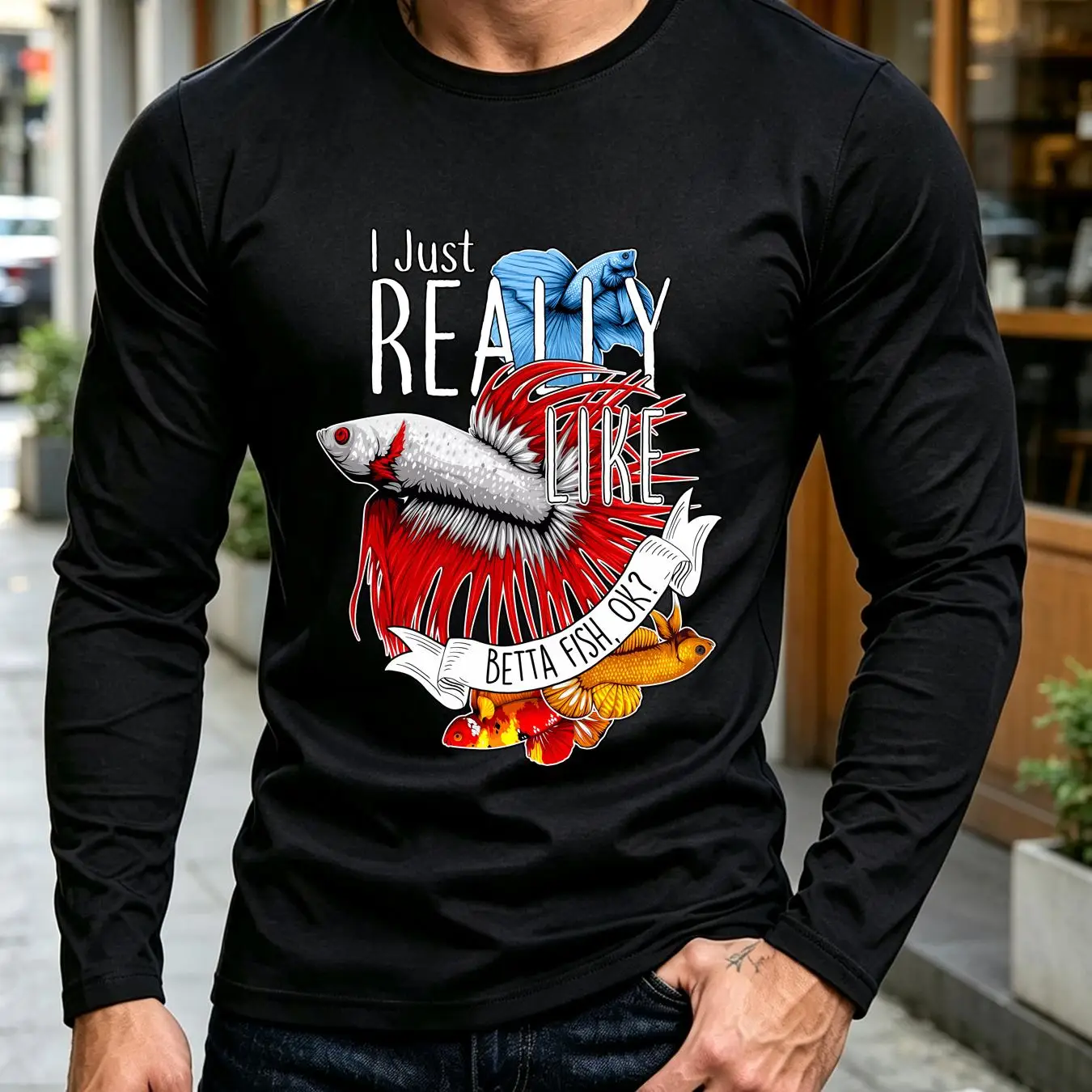 Camiseta lavada com estampa de - Aquarium Fish Keeping avaliação e preço
