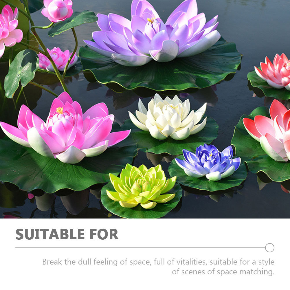 8 unidades de folhas de lótus  - Aquarium Decor avaliação e preço