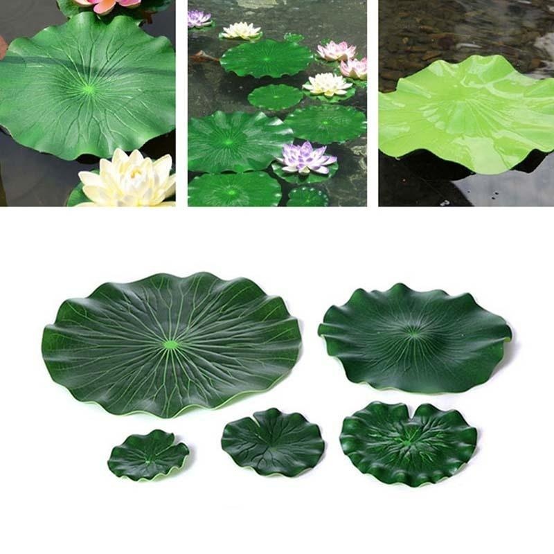 Folhas de Lótus Artificiais 20 - Aquarium Plants avaliação e preço
