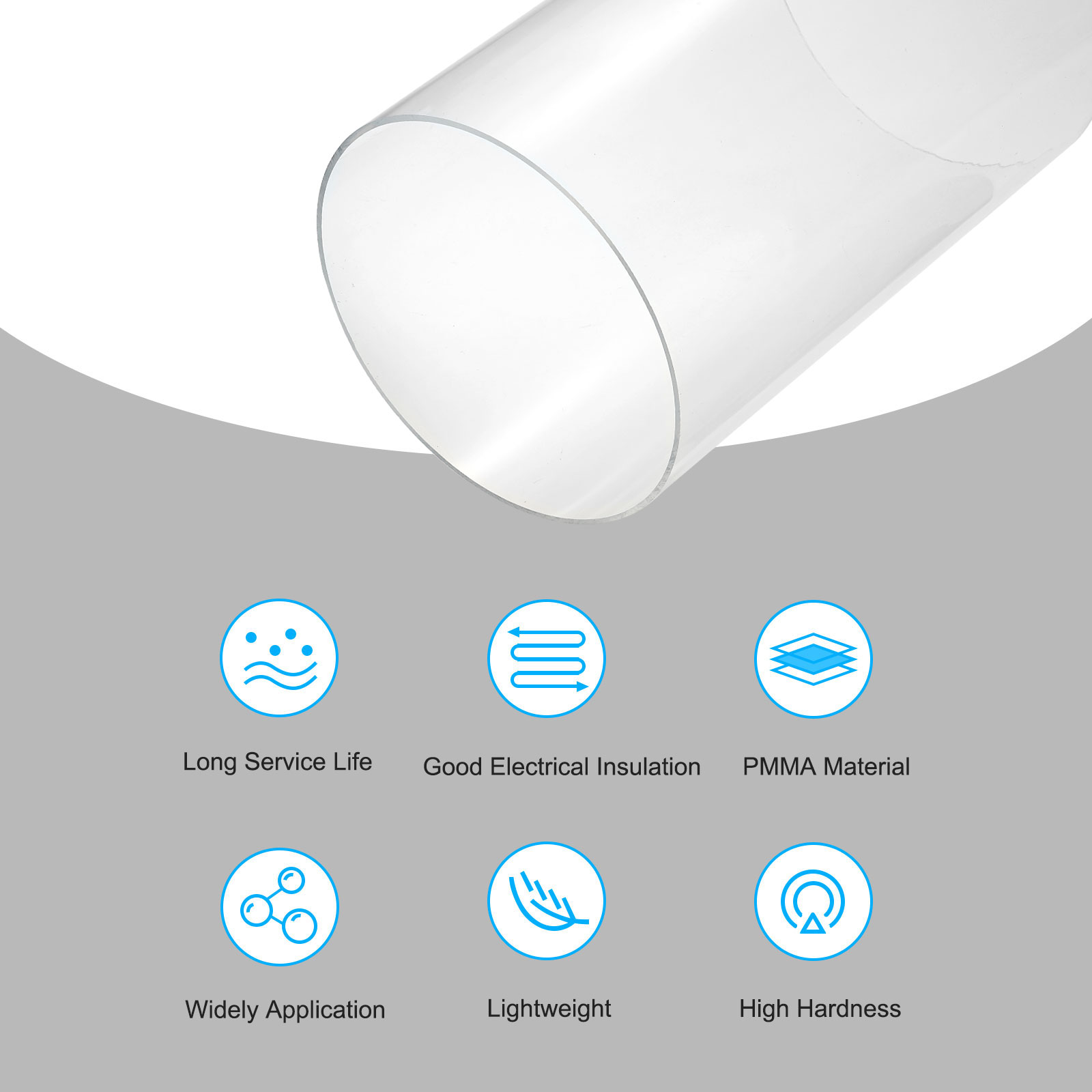 Tubo acrílico transparente par - Fish Tank Heater avaliação e preço