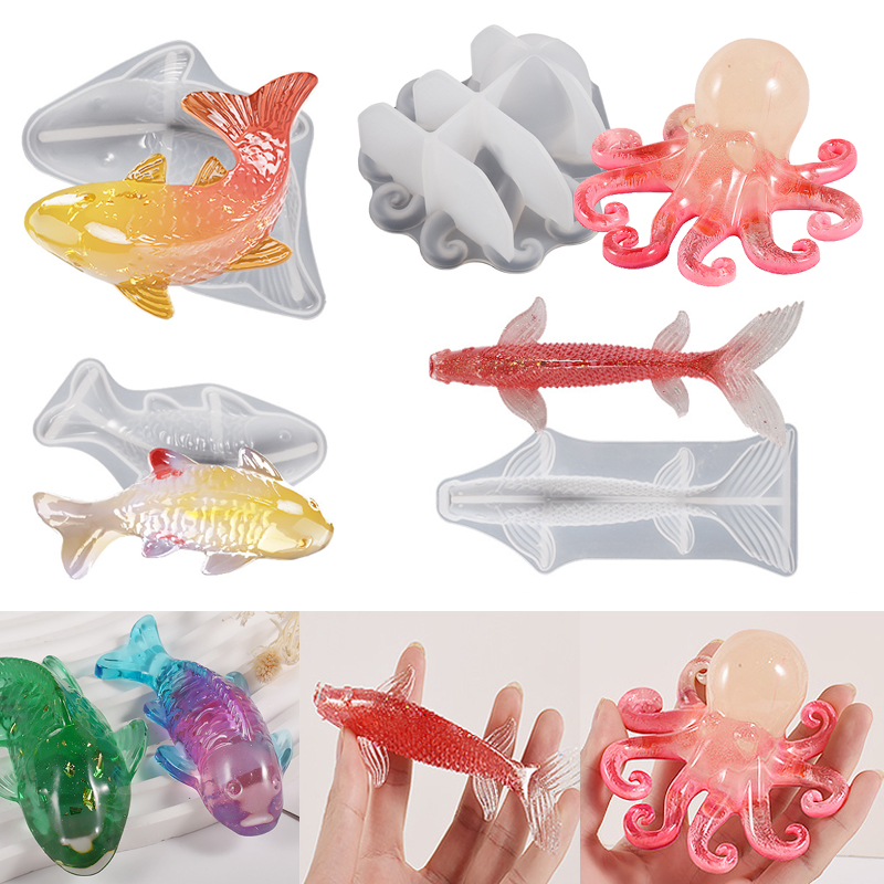 Molde de Resina Epóxi em Forma - Fish Aquarium Home avaliação e preço