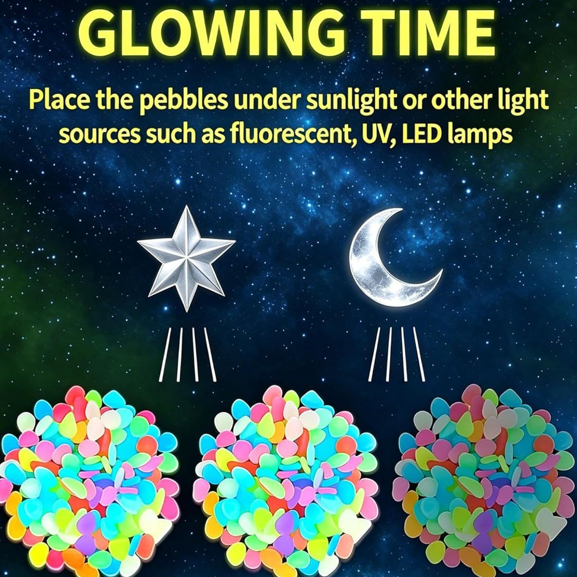Pedras luminosas coloridas que - Aquarium Light avaliação e preço