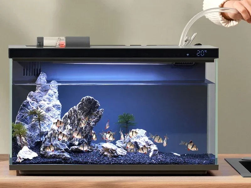 Com o aplicativo Mijia, sistem - Xiaomi Aquarium Fish Tank avaliação e preço