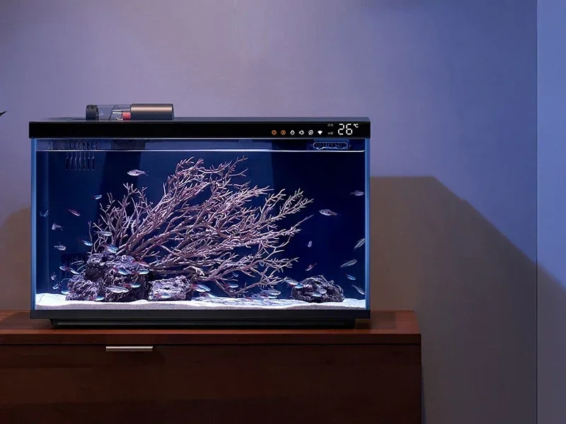 Com o aplicativo Mijia, sistem - Xiaomi Aquarium Fish Tank avaliação e preço