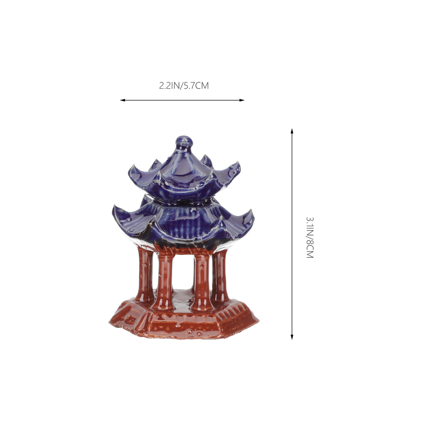 3 Peças Pavilhão Cerâmico Mini - Aquarium Decor avaliação e preço