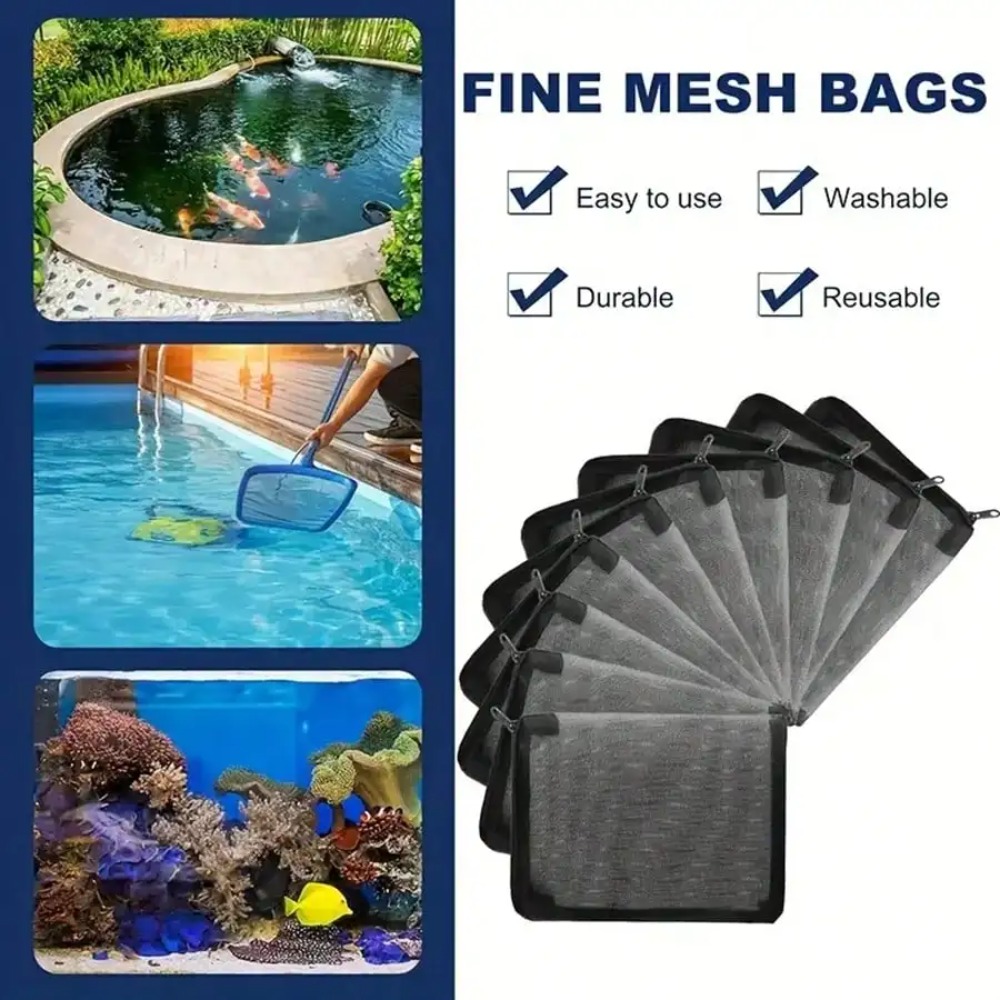 10 sacos de filtro de malha pr - Aquarium Fish Keeping avaliação e preço