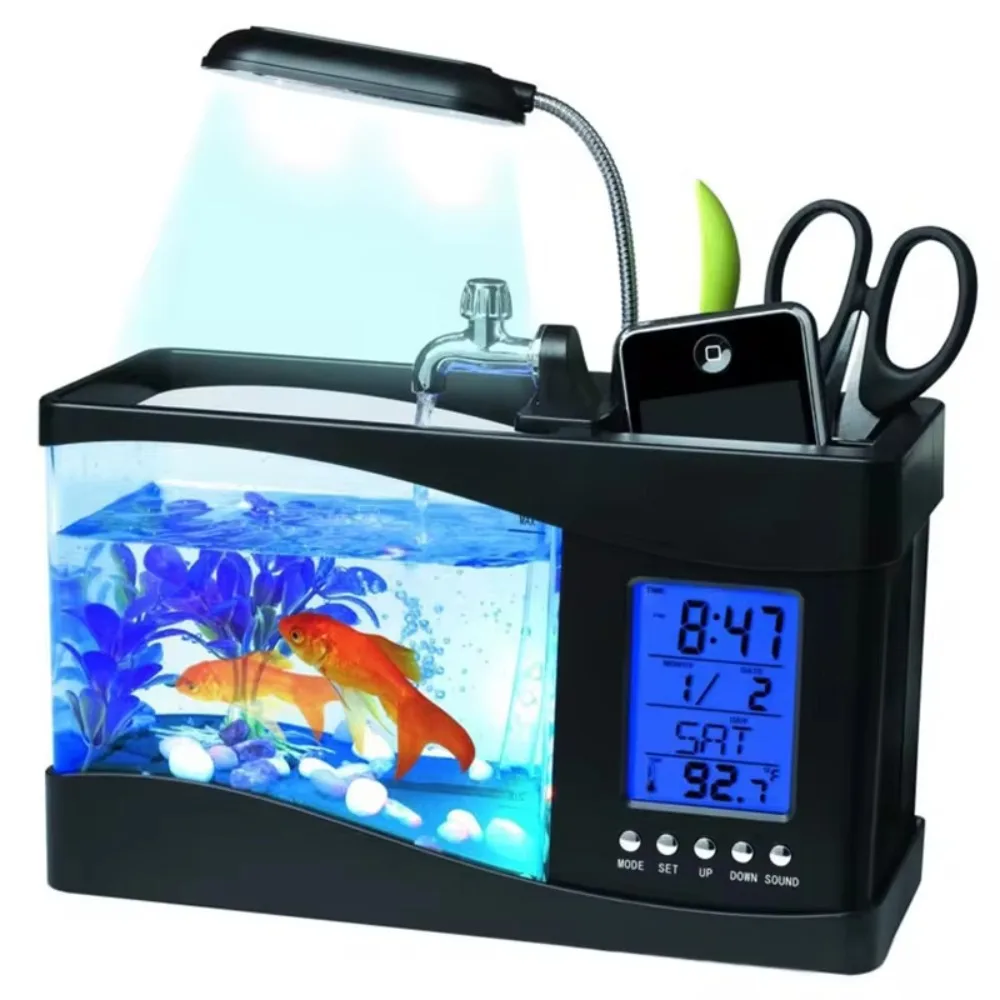 Aquário Mini tanque de peixes  - Aquarium Light avaliação e preço
