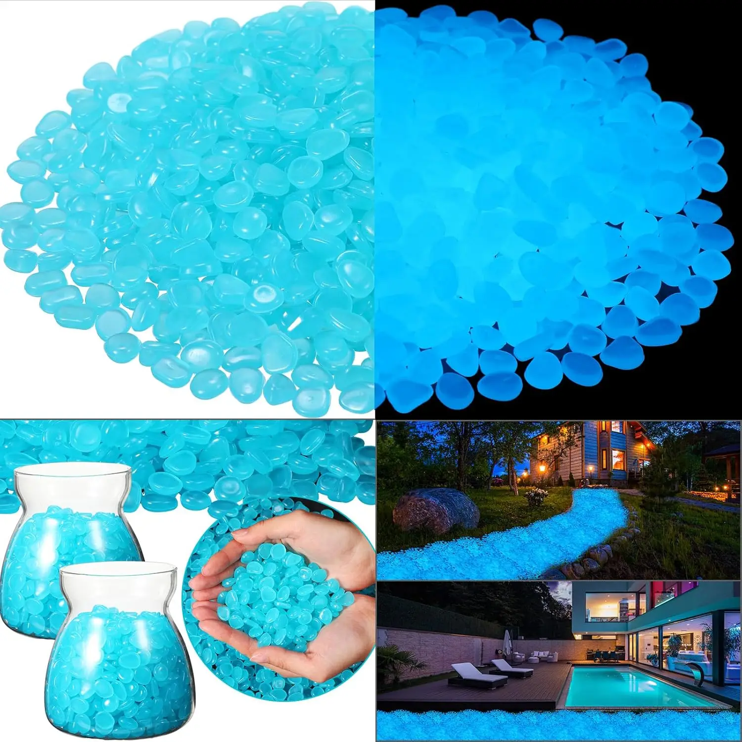 500 peças seixos de jardim que - Fish Tank Gravel avaliação e preço