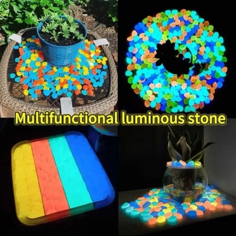 100-1000 pces pedra luminosa j - Fish Tank Gravel avaliação e preço