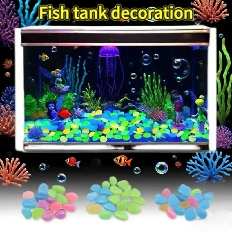 100-1000 pces pedra luminosa j - Fish Tank Gravel avaliação e preço